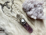 Violet Flame Magic wand necklace