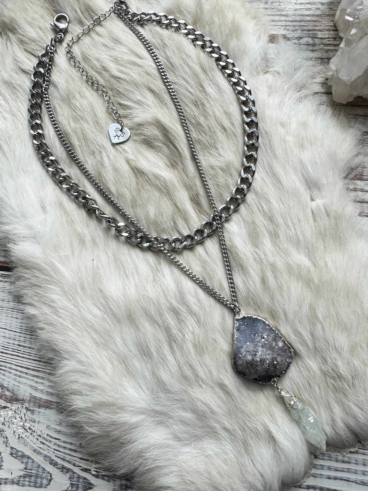 Luck Magic amulet layered necklace
