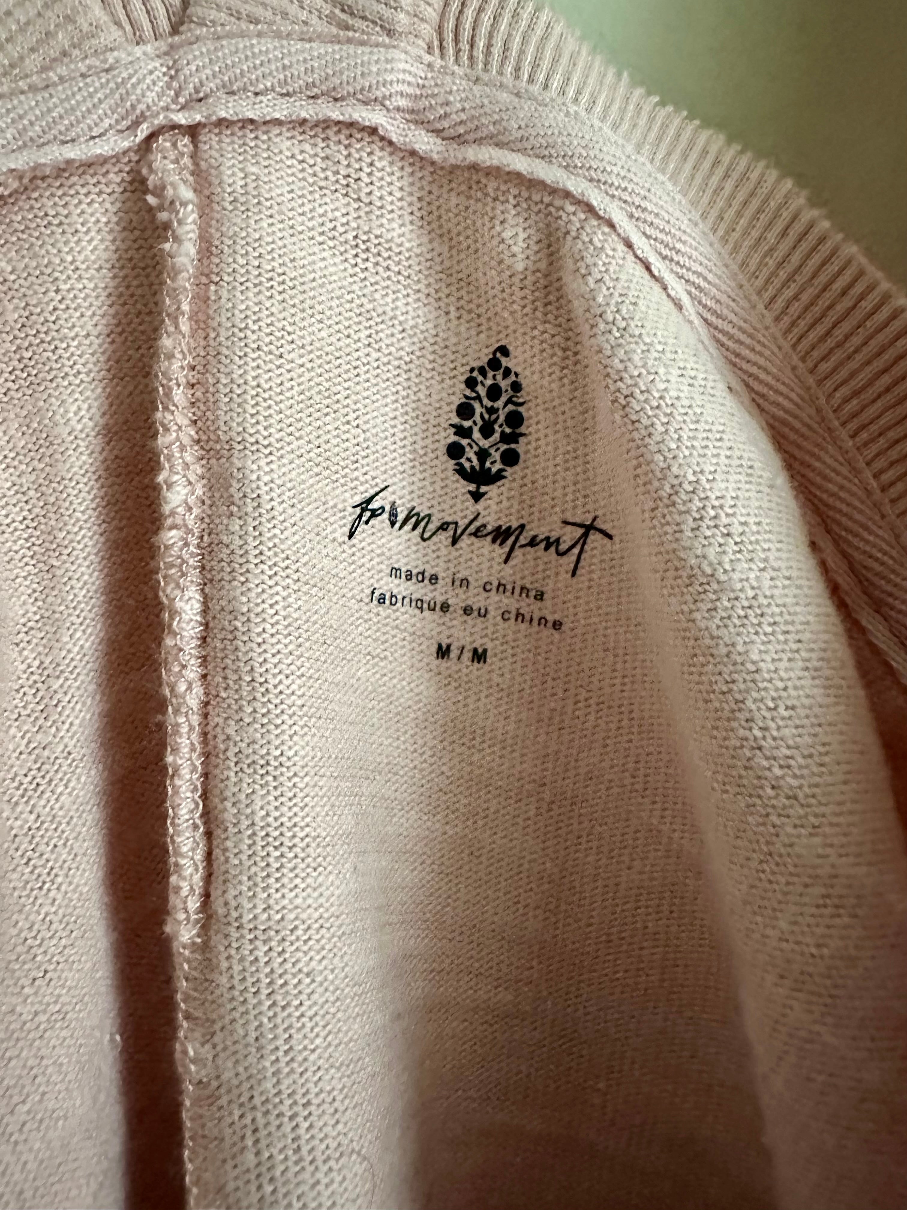 Free People Movement Tell Me About It tunic tank with pockets NWT size M