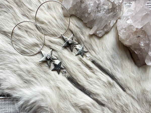 Starseed Starlight hoop earrings