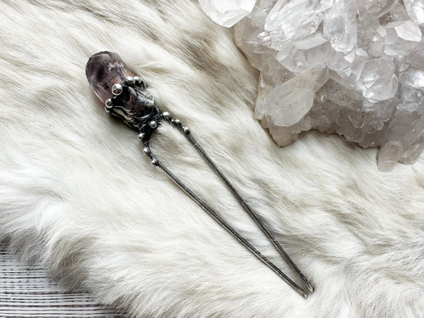 Crystal Crown hair stick