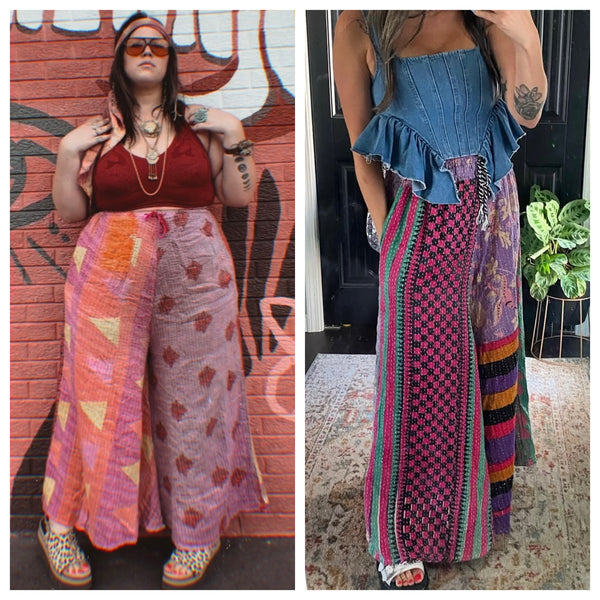 Kantha Bae Bliss Bell wide leg lounge pants brand new size M but fit more like L/Xl