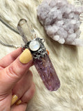 Violet Flame Magic wand necklace