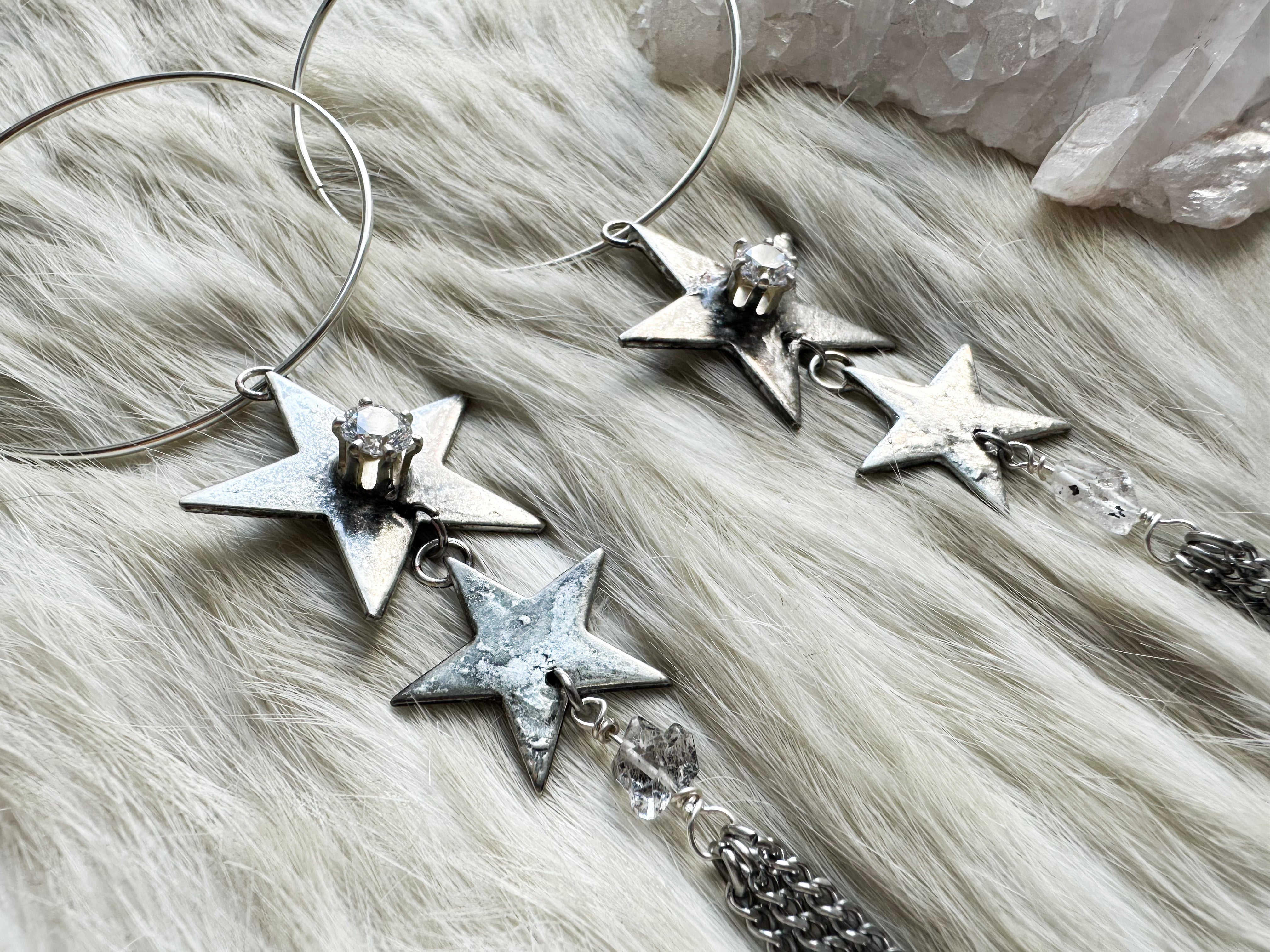 Starseed Starlight hoop earrings