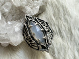 Sterling silver and opalite ring by Jamie Spinello adjustable size