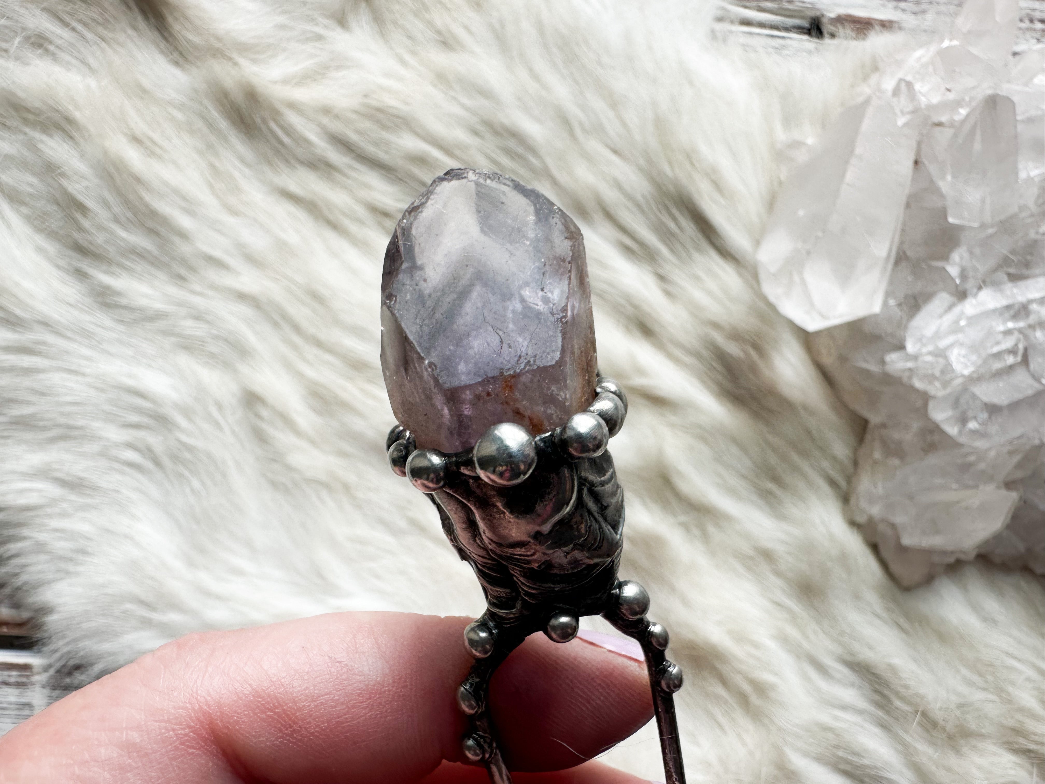 Crystal Crown hair stick