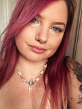 Light Weaver- lightning struck quartz necklace