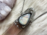 Rainbow Flame Wand Necklace