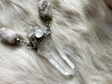 Light Weaver- lightning struck quartz necklace