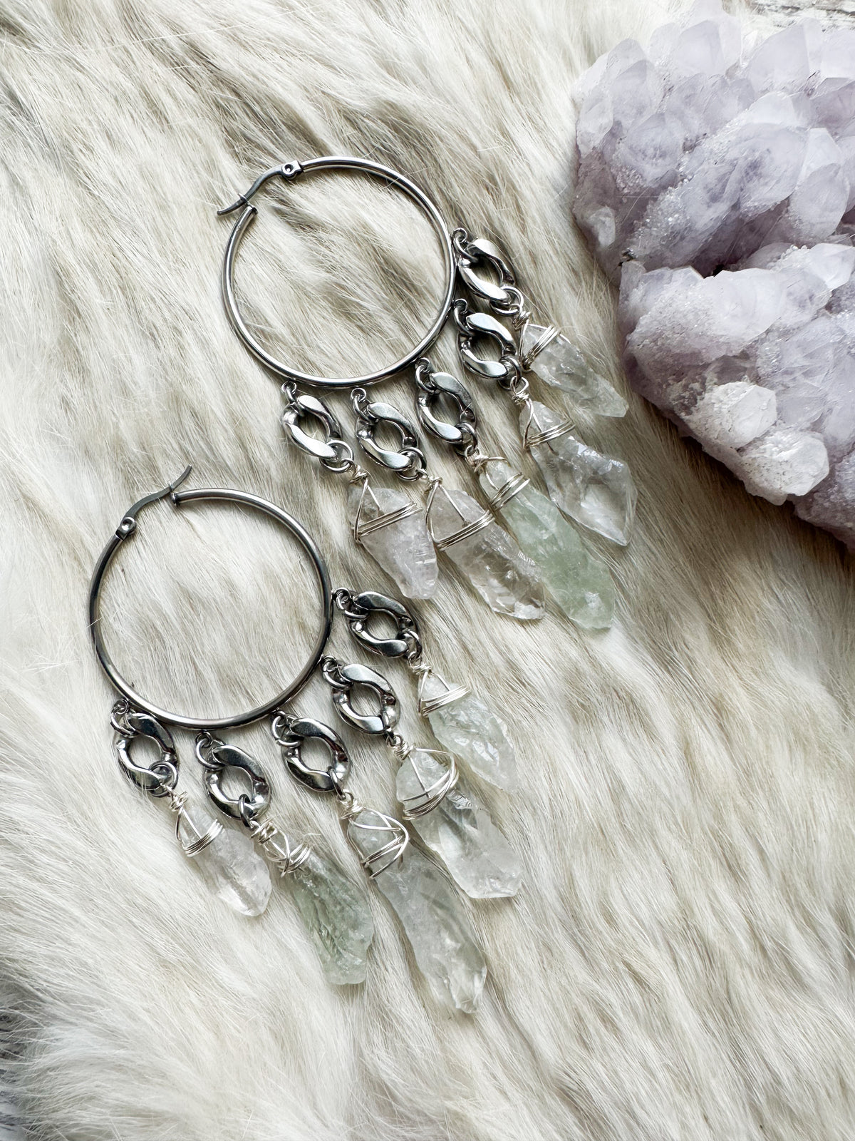 New Horizons hoop earrings