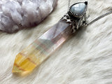 Rainbow Flame Wand Necklace