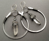 Crystal hoops- made to order