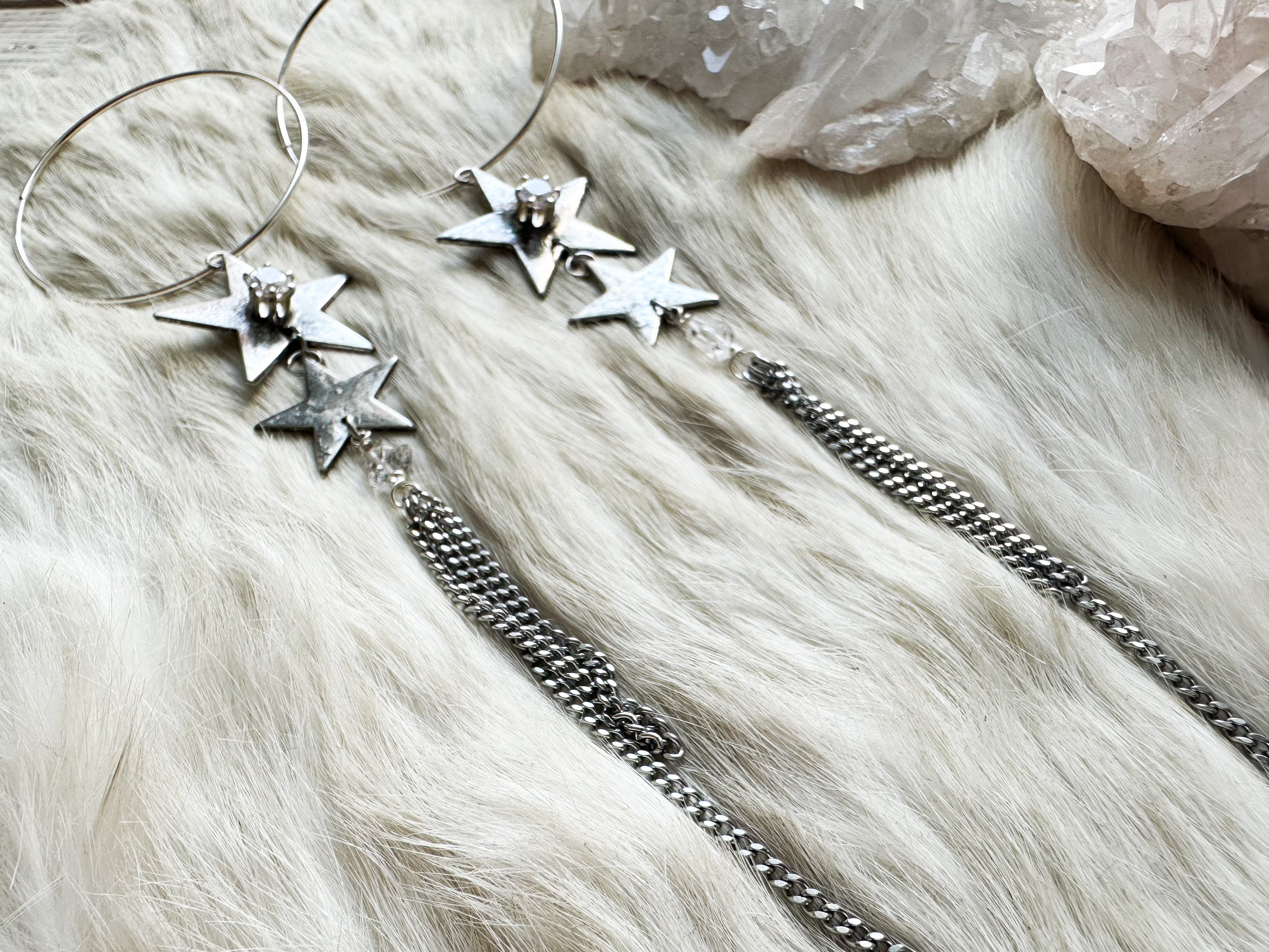 Starseed Starlight hoop earrings