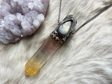 Rainbow Flame Wand Necklace