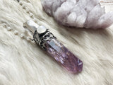 Violet Flame Magic wand necklace