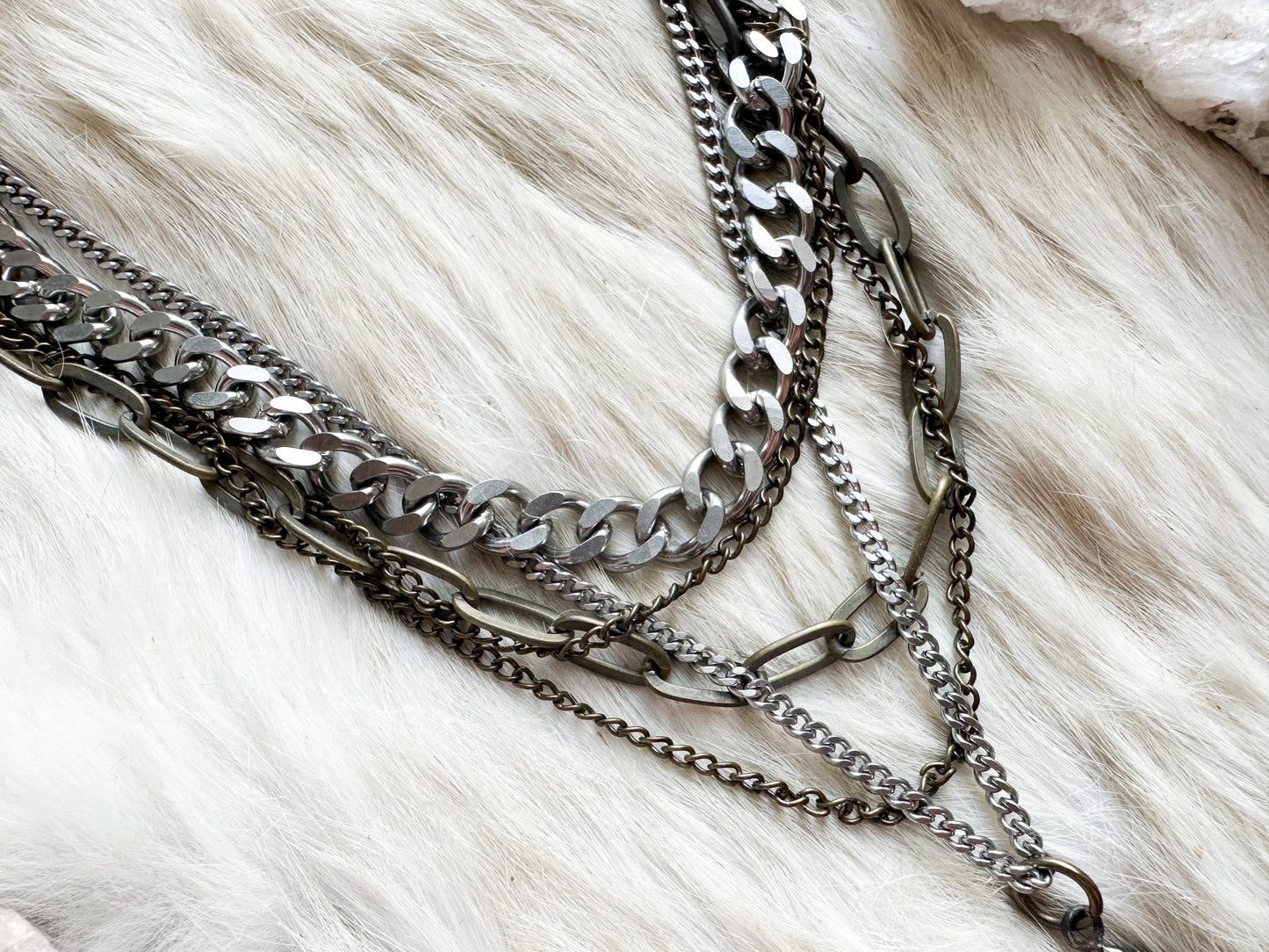 Heart Protection layered amulet necklace