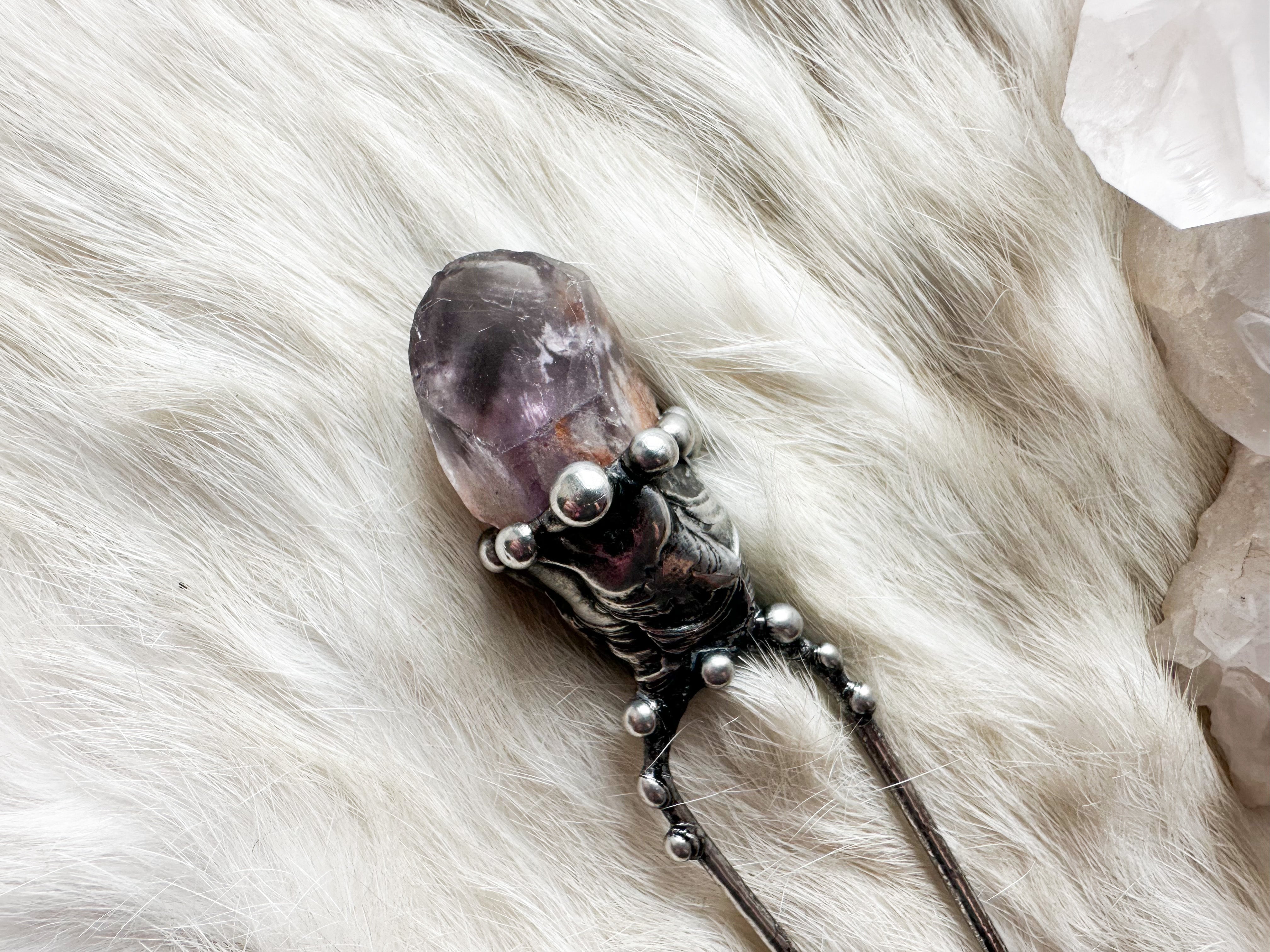 Crystal Crown hair stick