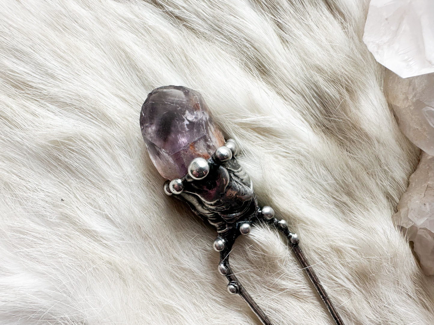 Crystal Crown hair stick