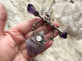 Amethyst Crystalline Heart Shield