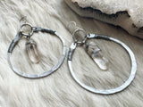 Crystal hoops- made to order