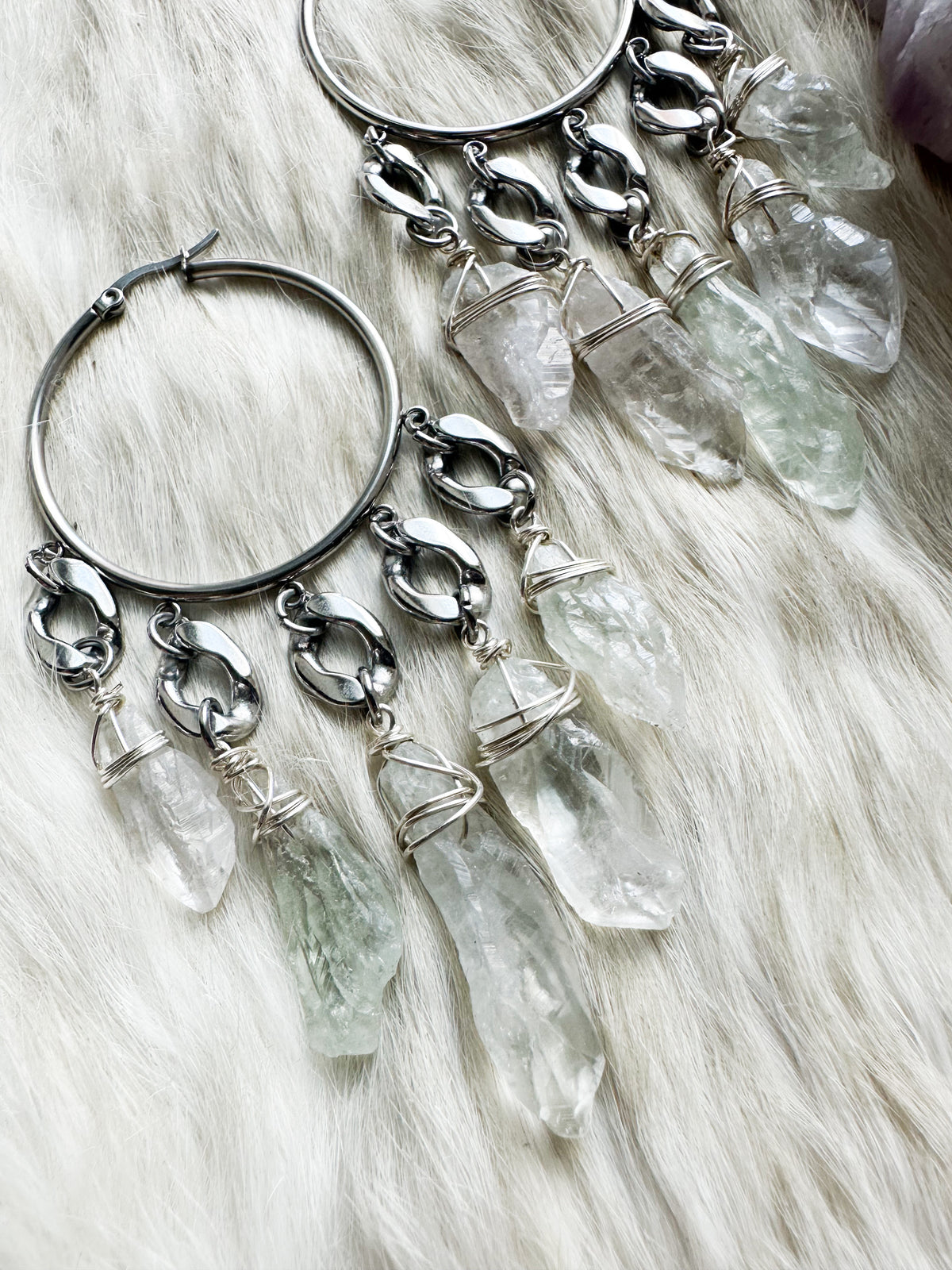 New Horizons hoop earrings