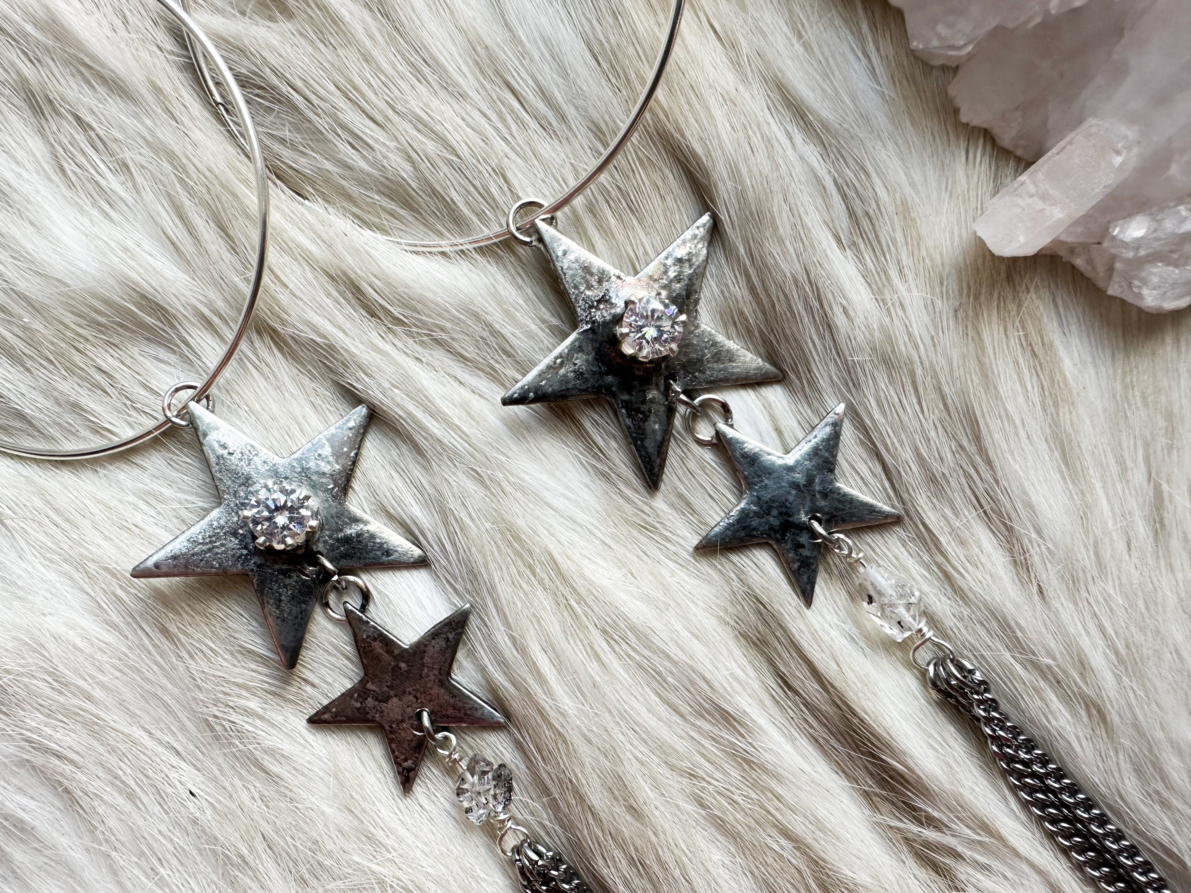 Starseed Starlight hoop earrings