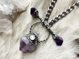 Amethyst Crystalline Heart Shield