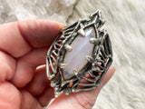Sterling silver and opalite ring by Jamie Spinello adjustable size