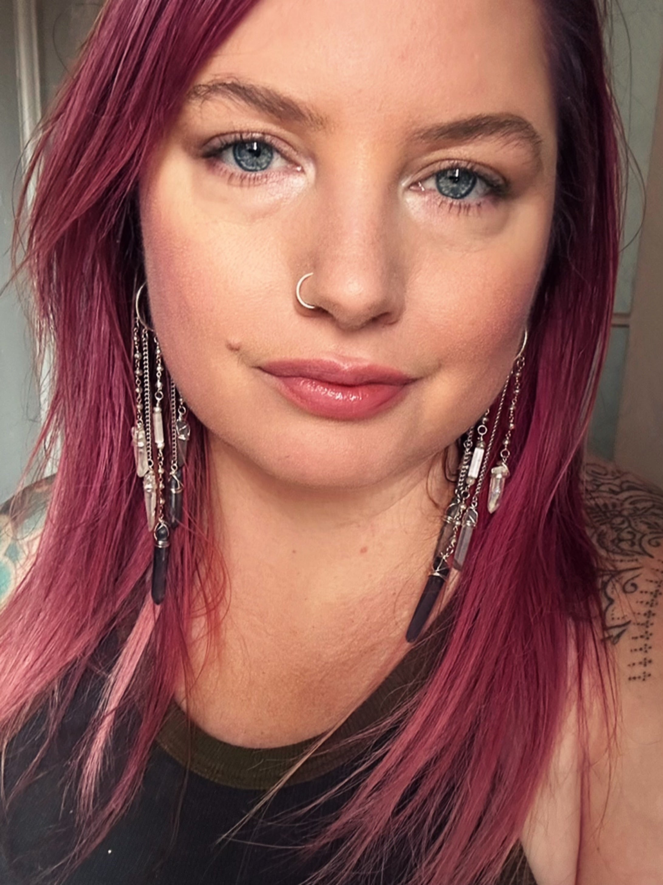 Fae Crystal fringe earrings