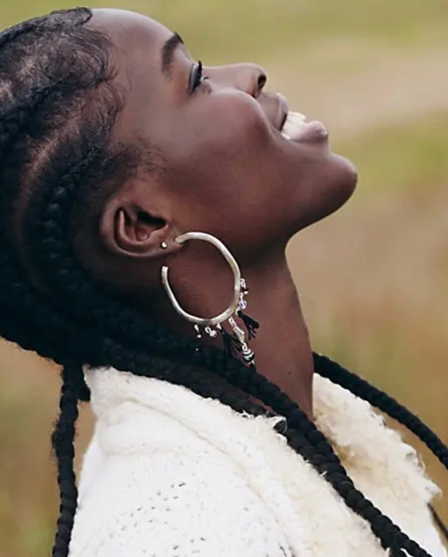 Free People Come Back Baby hoops earrings